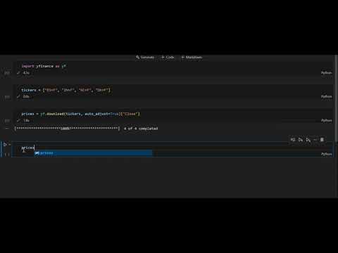 📊 Selecting and Organizing Financial Data | Portfolio Construction with Python – Ep. 1