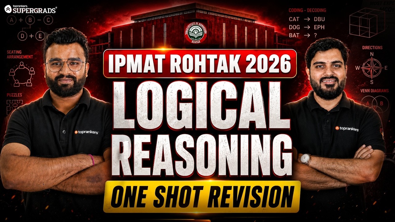 IPMAT Rohtak 2026 Logical Reasoning One Shot Revision 🔥 | Complete LR ...