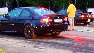 BMW M3 E92 vs Toyota MR2 Turbo Drag Race Quarter Mile Acceleration Sound Drag Race