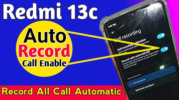 Redmi 13c auto call record enable // call recording settings