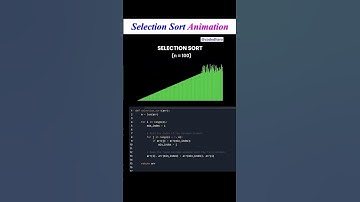 Selection Sort Animation Explained in 6 Seconds! #shorts #youtubeshorts #viral #python #coding