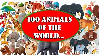 100 Animals of the World - Learning the Different Names and Sounds of the | Animal Kingdom