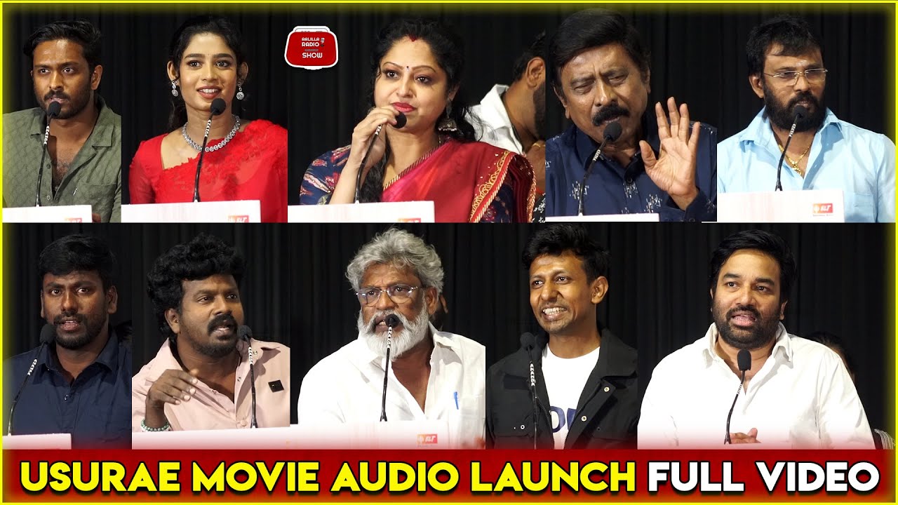 Usurae Audio Launch Full Video | Teejay Arunachalam | Janani | Mirchi Shiva | Perarasu | Thangadurai