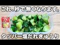 【中華屋で働いてる友達から教わった】【塩ダレきゅうり】簡単に作れるのに病みつきになって箸が止まらない！きゅうり消費レシピ！