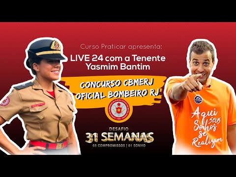 LIVE 24: CONCURSO OFICIAL BOMBEIRO RJ (CBMERJ) | Curso Praticar