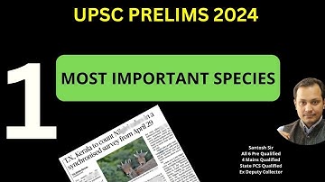 Most Important topics Spices Environment topics for Prelims 2024