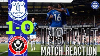 Everton 1-0 Sheffield United | Gwladys Street Reaction | Players Lap Of Appreciation