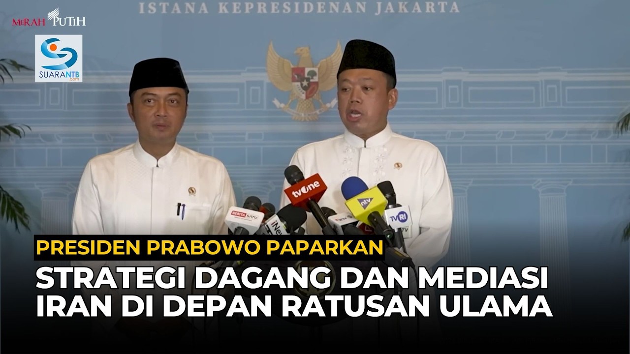Presiden Prabowo Paparkan Strategi Dagang dan Mediasi Iran di Depan Ratusan Ulama