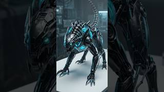 "Futuristic Horror: Robotic Centipede & Cyber Wolf in Lab"🧐🧐 #Robotics #Cyberpunk #MechCreature
