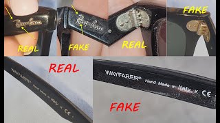 Ray Ban Wayfarer real vs fake. How to spot fake Ray Ban Wayfarer RB2140 eye glasses