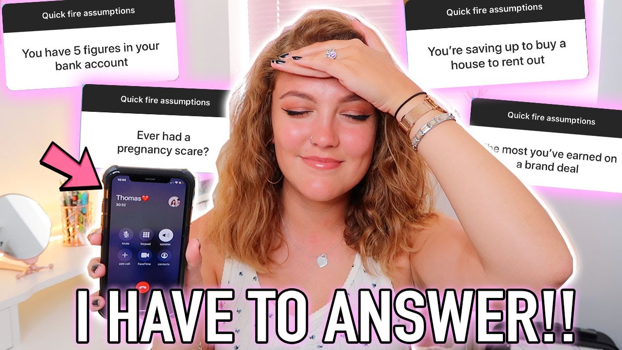 MY BOYFRIEND ASKS ME YOUR QUICK FIRE ASSUMPTIONS!