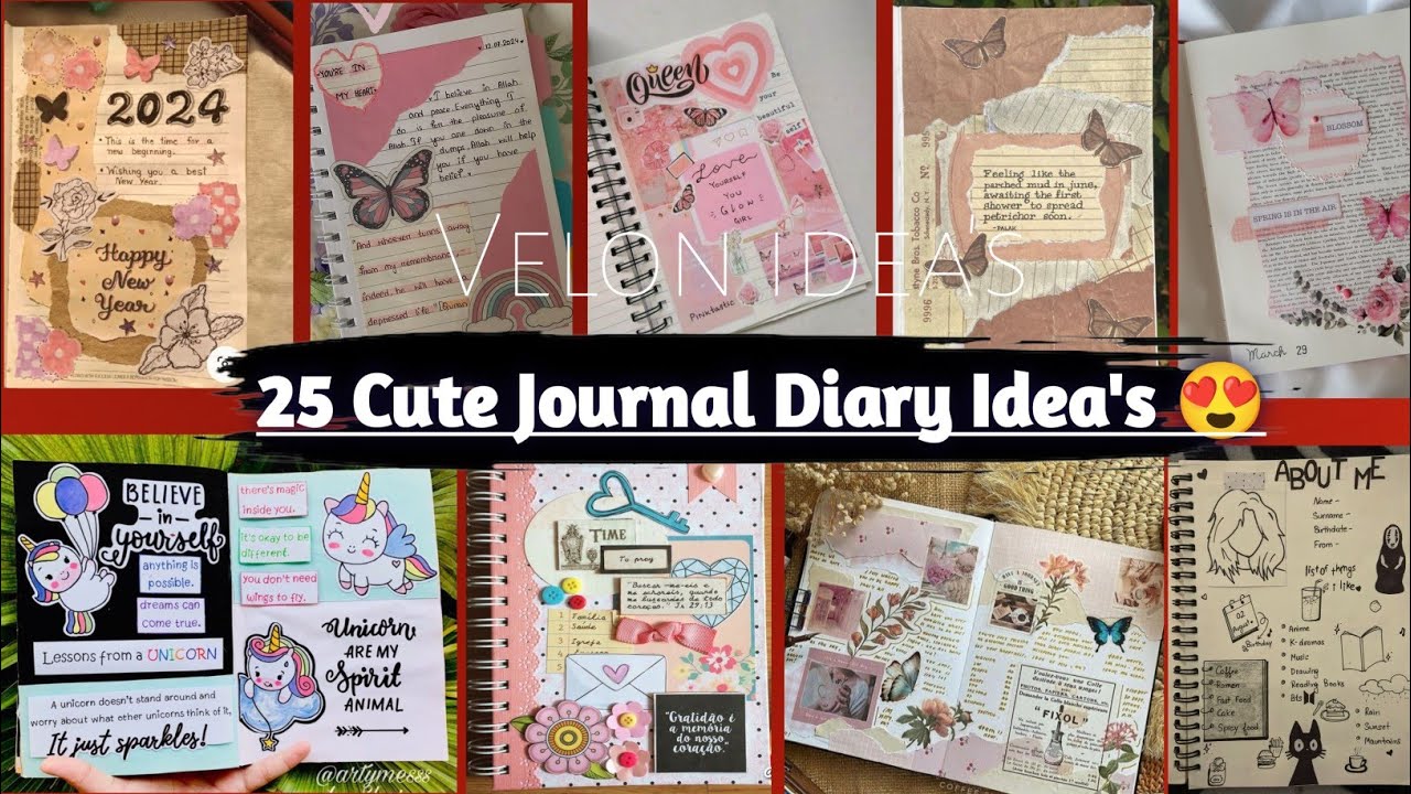 Cute Journal Diary Ideas For Beginners | Cool Ideas for Journaling ...