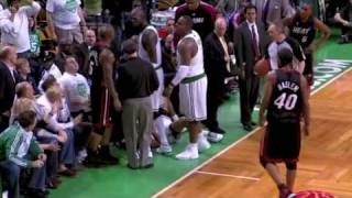 Kevin Garnett Swings Elbow Into Quentin Richardson Face & Gets Ejected