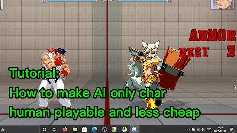[ Mugen Tutorial ] How to make an AI only character controllable by human, and less cheap