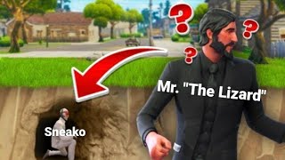 Mr "The Lizard" is blind