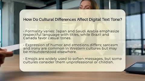 How Do Cultural Differences Affect Digital Text Tone? - Everyday-Networking