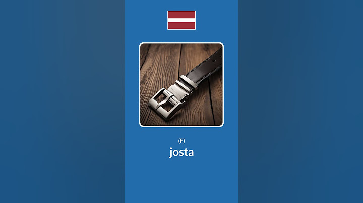 Accessories in Latvian #learnlatvian