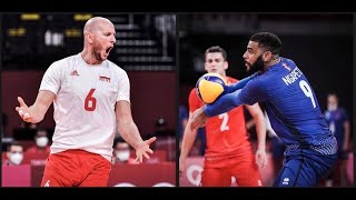 Quarterfinal:FRANCE #Earvin N'Gapeth,PATRY VS POLAND #Wilfredo León,Bartosz Kurek OLP TOKYO 2021!