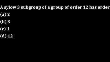 Politecnico di Torino || Kerala PSC HSST || order of 3 sylow subgroup