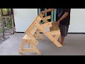 Innovative Foldable Wooden Table Chair