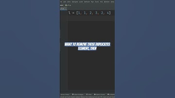 How to remove duplicate from list in python #pythonforbeginners #pythontutorial