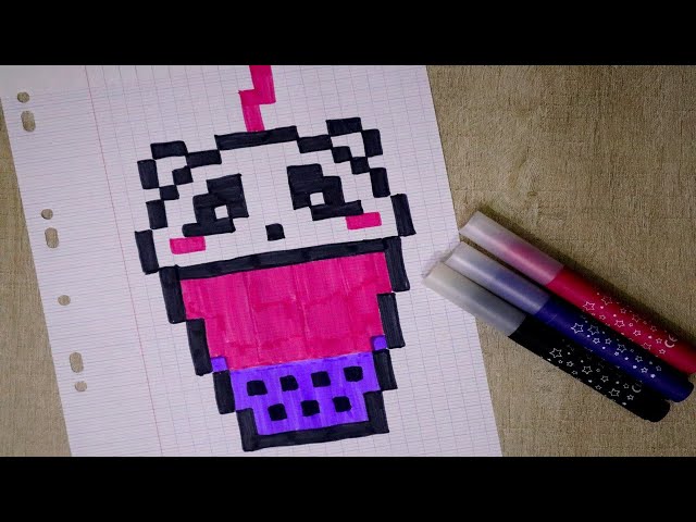 Bubble Tea Kawaii en PIXEL ART ! 