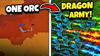 I FULLY BEAT The Orc Incremental Army-Builder with ONLY DRAGONS! | Orc Incremental