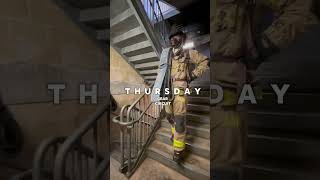 Weekly training split #firefighter #fitness #fire