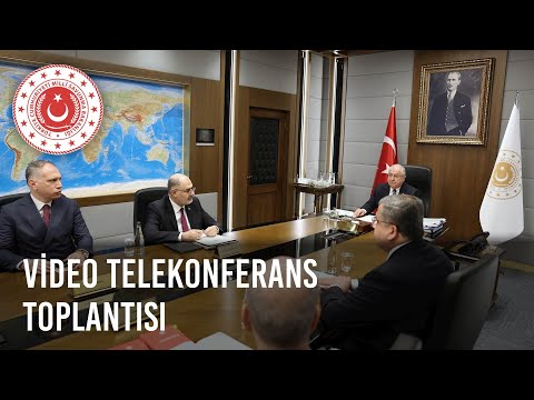 Millî Savunma Bakanı Yaşar Güler Başkanlığında Video Telekonferans Toplantısı Gerçekleştirildi