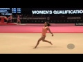 Karmakar dipa ind  2015 artistic worlds  qualifications floor exercise