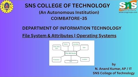 File System & Attributes | Operating Systems | SNS Institutions