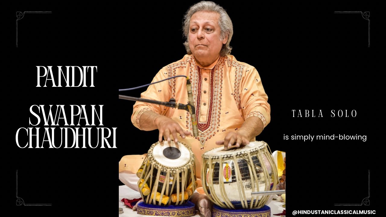  Pandit Swapan Chaudhuri's tabla solo is simply mind-blowing.