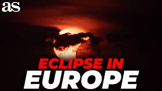 Eclipse watchers ERUPT in CHEERS as the MOON'S SHADOW crosses Europe
