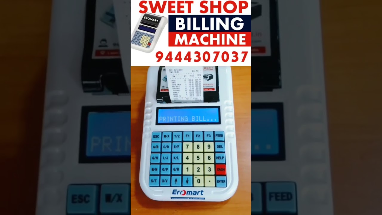 Sweet Shop and Bakery Billing Machines