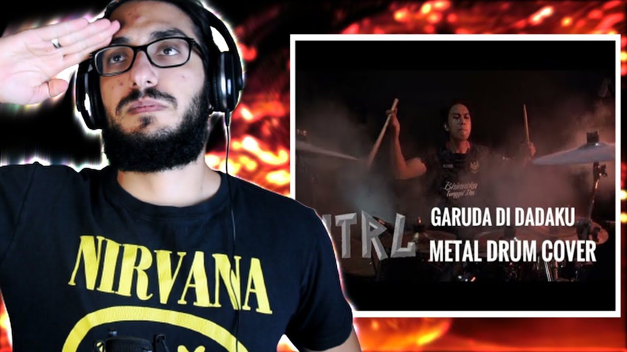 RAISE YOUR HAND FOR THE "GARUDA"!Oki Fadhlan - GARUDA DI DADAKU  METAL DRUM COVER reaction Indonesia