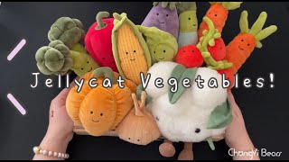 Jellycat vegetables! Squeeze my cauliflower into the basket, reorganized!