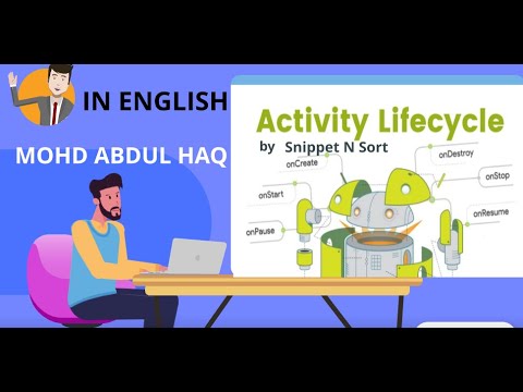 Activity life cycle of Android App [English] , Free Android Development Course For Beginners : #3