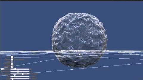 Procedural voxel planetoid test using perlin noise