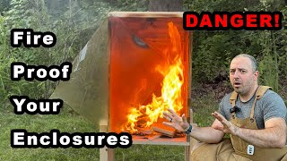 Wood Shop Fire Proofing - Testing Fire Retardant Spray & Auto Fire Extinguisher