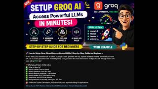 How to Setup Groq for Hosted LLMs | API Key, Models & REST API | Beginner Guide | NarendraP