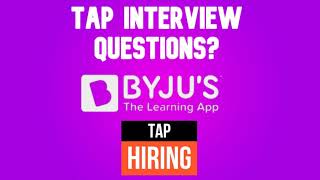 BYJUS TAP Interview Questions | Byjus Software Engineer Fresher Hiring | Byjus SDE 1 Interview