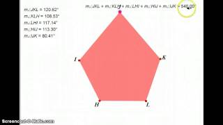 Pentagon interior angles