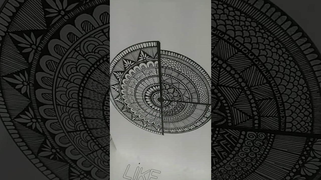 3d mandala art design/ illusions/ mandala Art for beginners and for all❤️