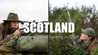 Deer and geese hunting in Scotland with Giulia Taboga