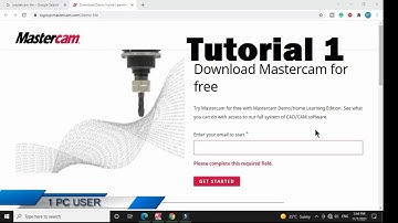 Mastercam 2022 tutorial - Introduction