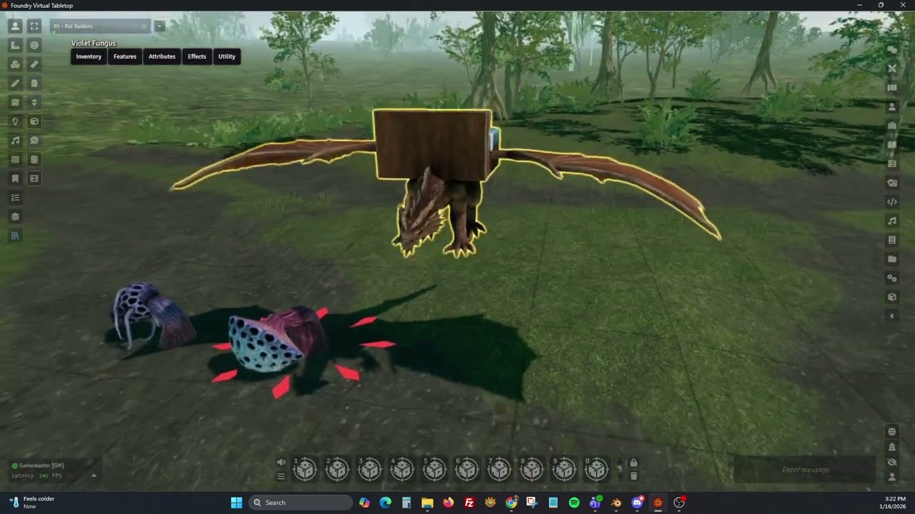 3D Animations module for FoundryVTT - Release v1.3.42 - for 3DCanvas - Bed Dragon Wyrmling
