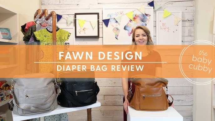 Fawn Design Faux Leather Diaper Bag