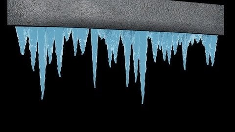 3DS MAX - realistic icicle particle,material,rendering