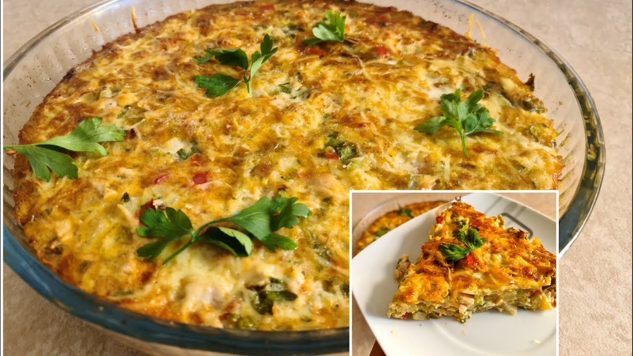 كيش؟ سوفلي؟ كيك مالح؟ المهم طبق اكثر من رائع .اقتصادي. قليل من الدجاج وكثير من الخضر