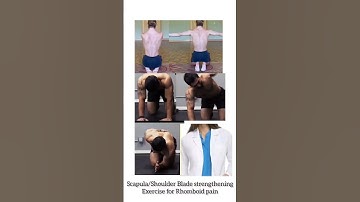 Scapula/ Shoulder Blade Strengthening Exercise for Rhomboid pain #shorts#dralisha#physiotherapy